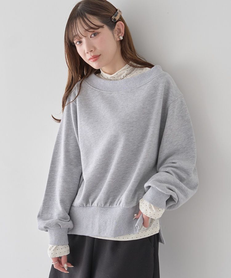 earth music&ecology「裾スリット裏毛プルオーバー」|スウェット・ジャージ|