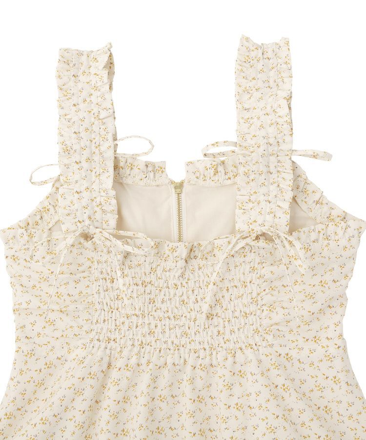 earth music&ecology「フラワーペプラムビスチェ」|ベスト・ジレ|