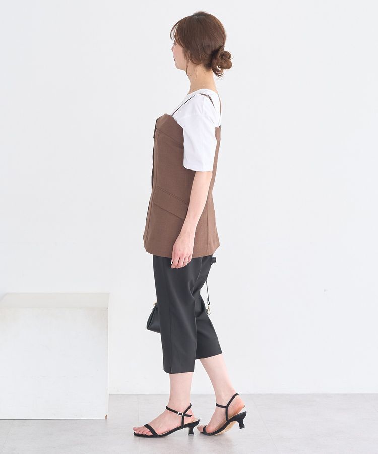 earth music&ecology「【セットアップ対応】フラップボタンビスチェ」|ベスト・ジレ|