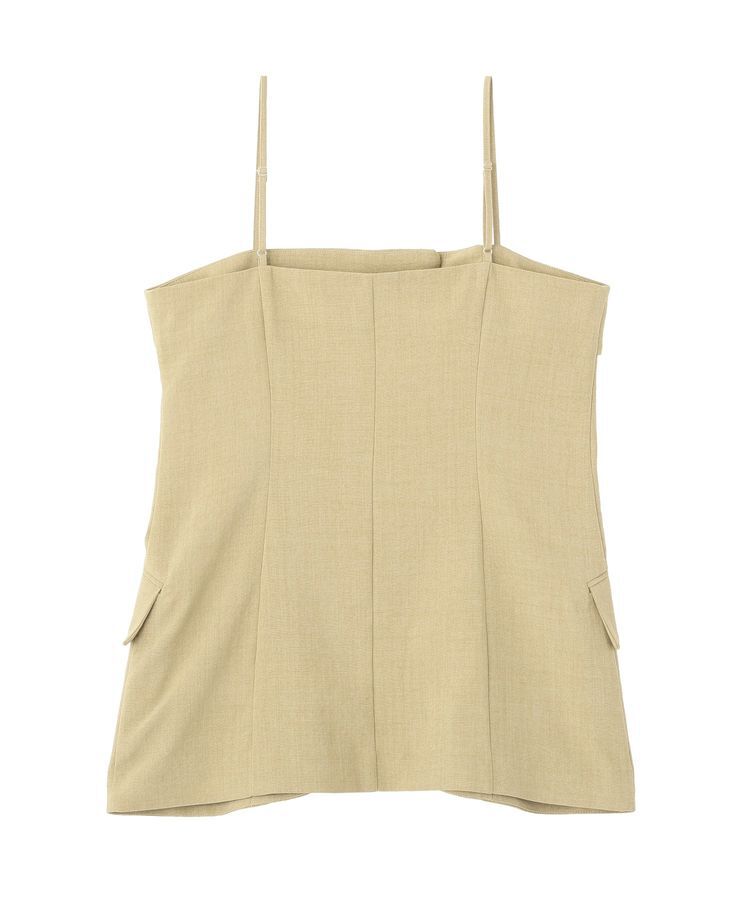 earth music&ecology「【セットアップ対応】フラップボタンビスチェ」|ベスト・ジレ|