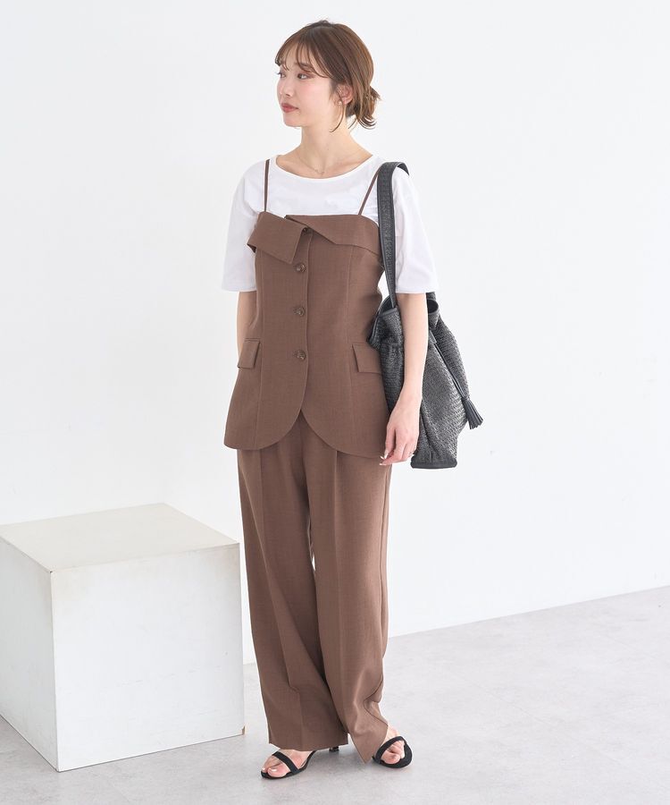 earth music&ecology「【セットアップ対応】フラップボタンビスチェ」|ベスト・ジレ|