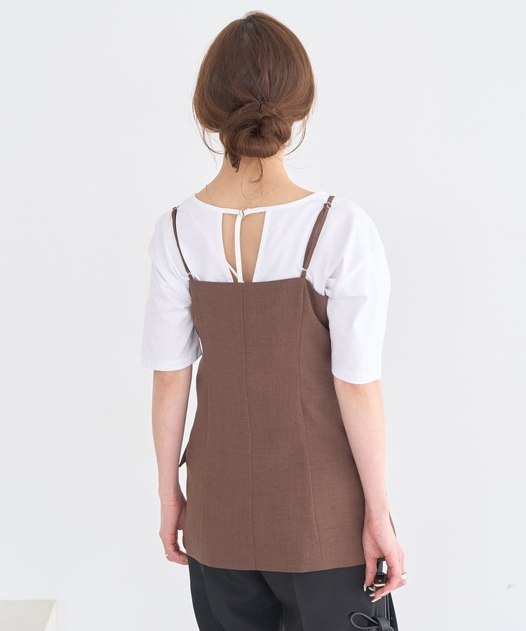 earth music&ecology「【セットアップ対応】フラップボタンビスチェ」|ベスト・ジレ|