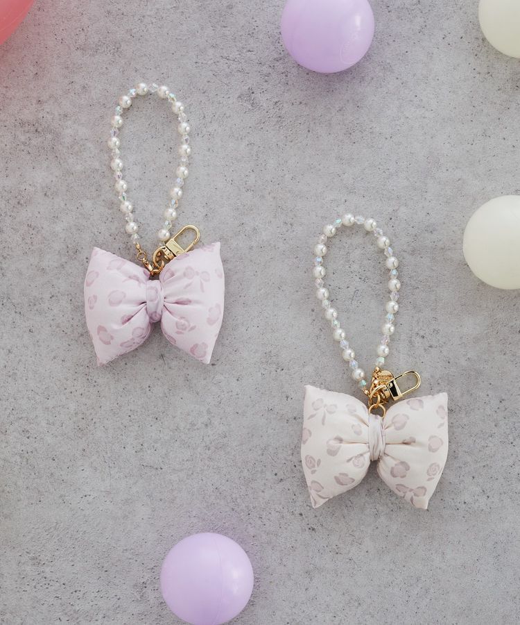 Maison de FLEUR「リボンレオパードパールストラップ」|その他|