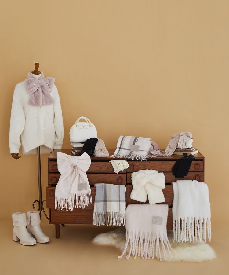 Maison de FLEUR「フリンジストール」|ストール|