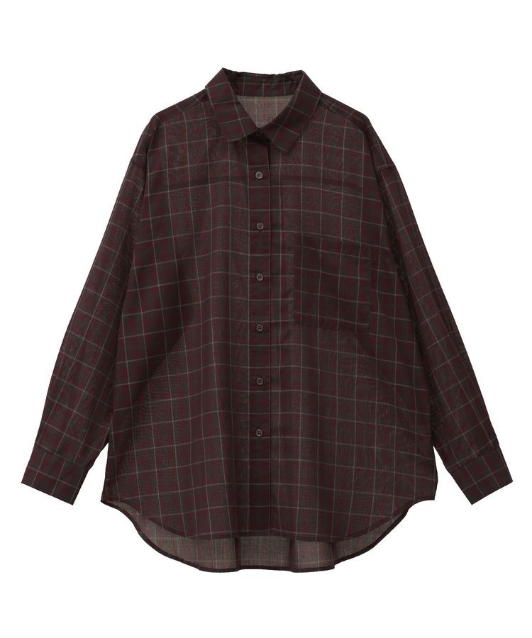 AMERICAN HOLIC「シアーチェック柄オーバーシャツ」|シャツ・ブラウス|