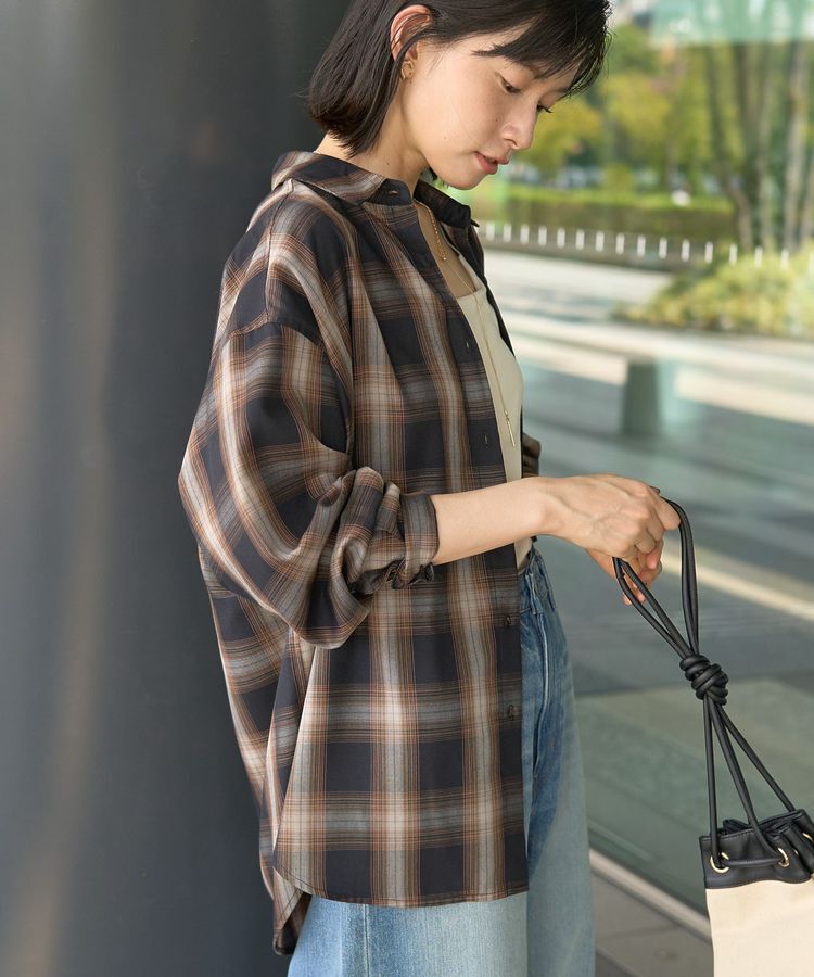 AMERICAN HOLIC「イージーケアチェックシャツ【360&deg;着こなしシャツ】」|シャツ・ブラウス|