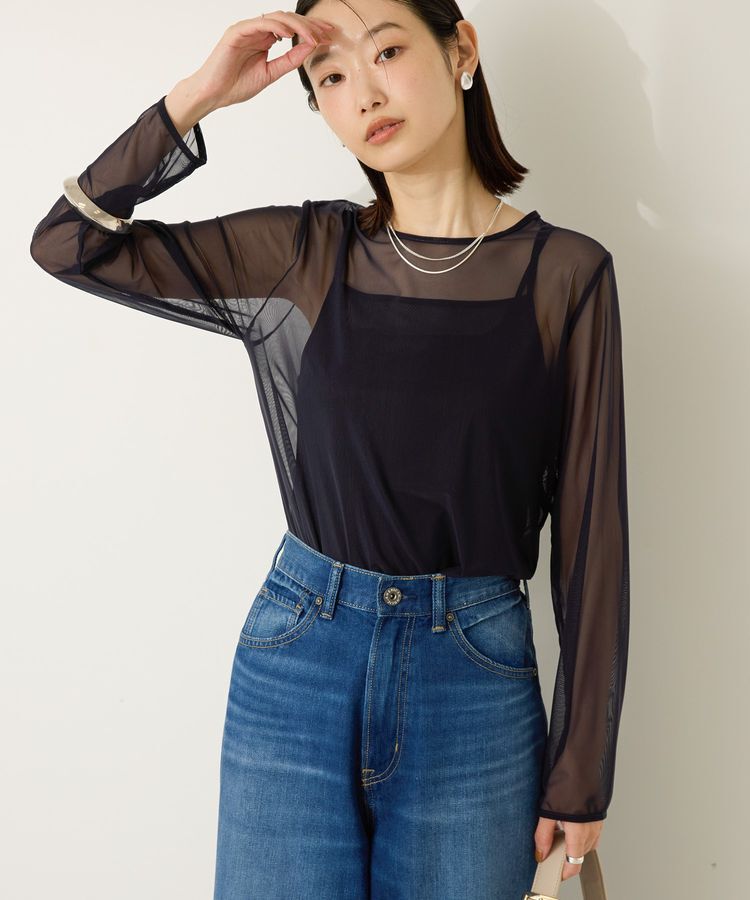 AMERICAN HOLIC「【2点セット】チュールキャミレイヤードトップス」|Tシャツ・カットソー|