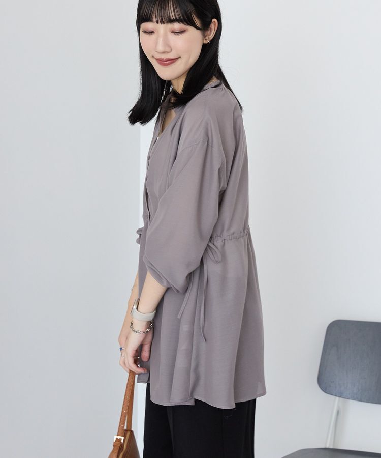 AMERICAN HOLIC「シアーウエストドロストロングシャツ/チュニック」|シャツ・ブラウス|