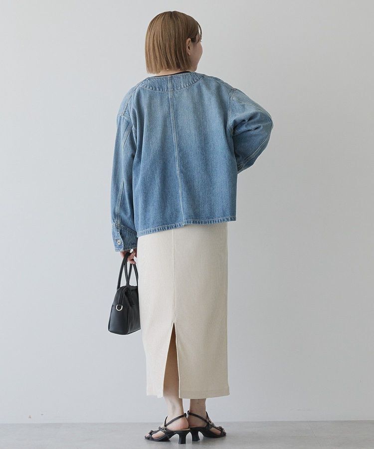 AMERICAN HOLIC「針抜きリブナロースカート」|タイト|