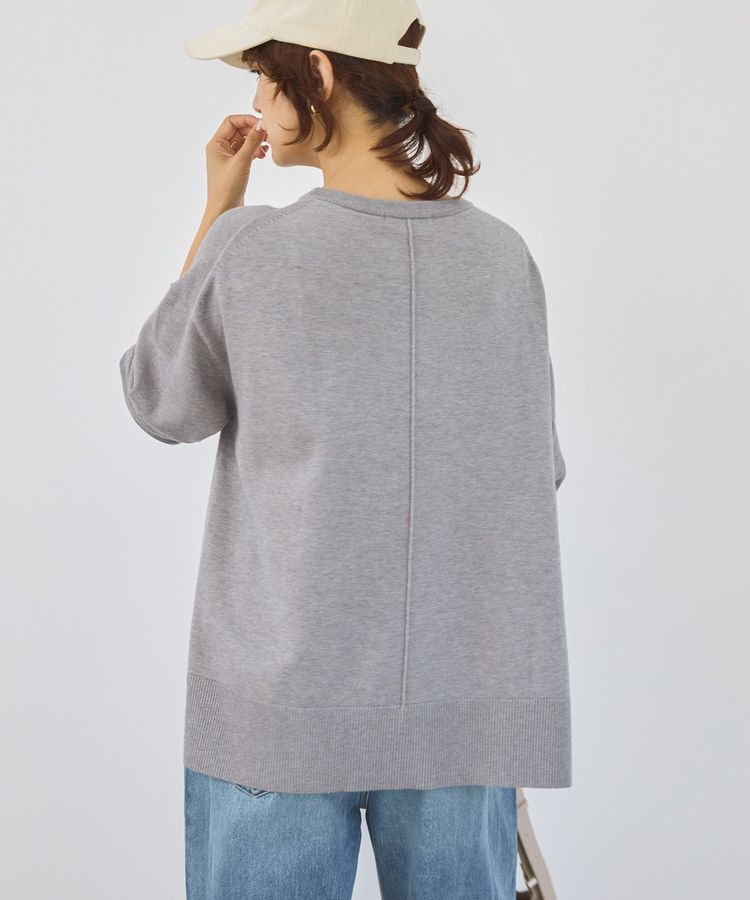 AMERICAN HOLIC「【配色】バイパチクルーネックニットプルオーバー＜静電気軽減＞」|ニット・セーター|