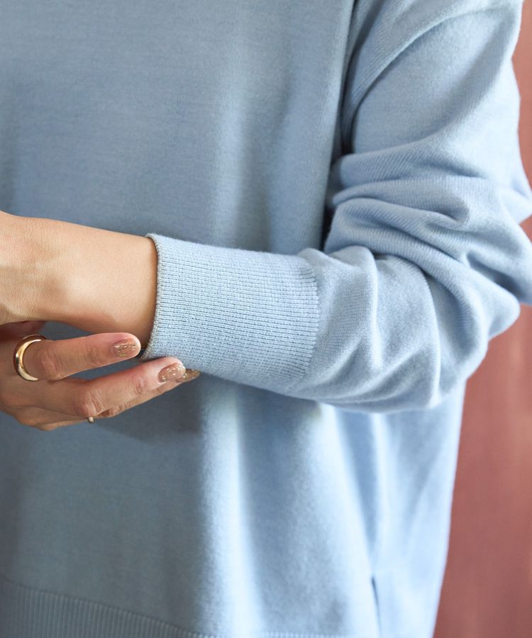 AMERICAN HOLIC「【配色】バイパチクルーネックニットプルオーバー＜静電気軽減＞」|ニット・セーター|