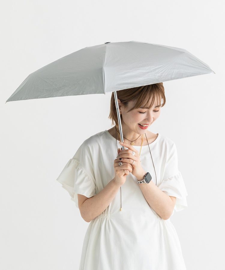 AMERICAN HOLIC「【AH&times;Wpc.】ポーチ付き折りたたみ傘」|傘|Silver