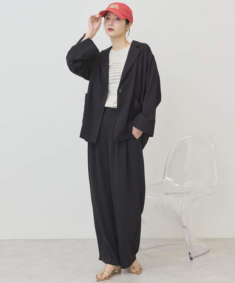 AMERICAN HOLIC「【接触冷感】ニュアンスオーバージャケット」|テーラードジャケット|