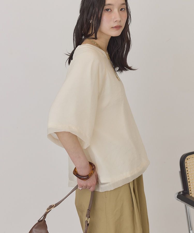 AMERICAN HOLIC「【接触冷感】シアーレイヤードプルオーバー」|Tシャツ・カットソー|