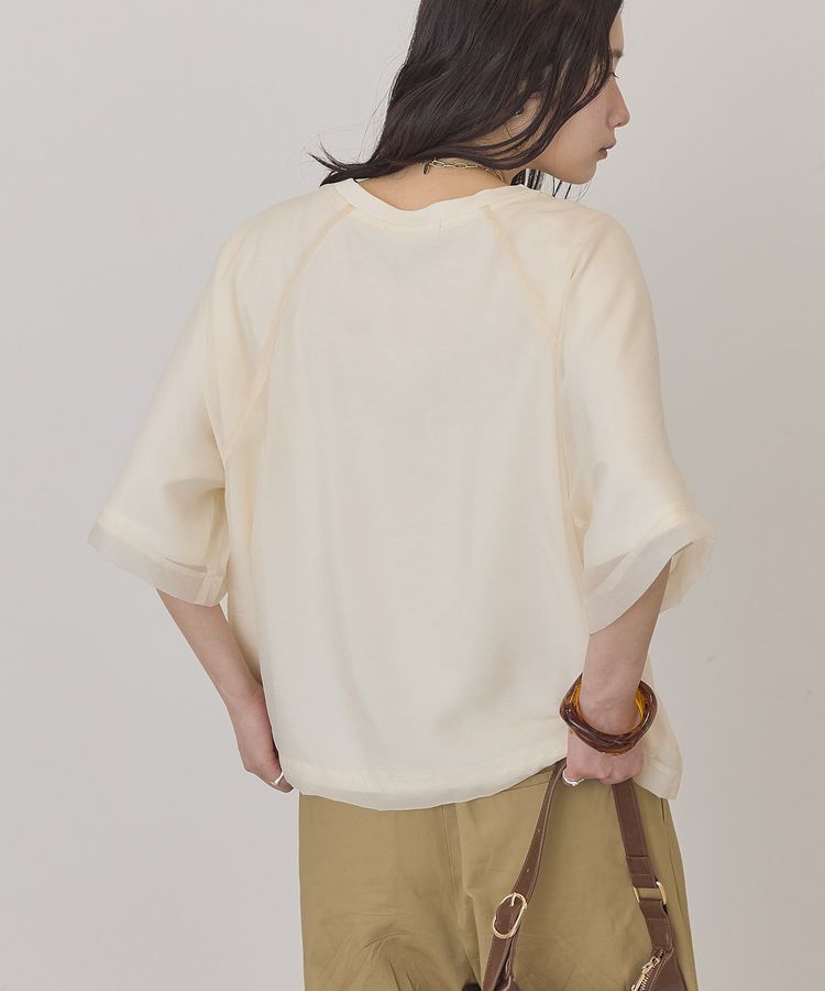 AMERICAN HOLIC「【接触冷感】シアーレイヤードプルオーバー」|Tシャツ・カットソー|