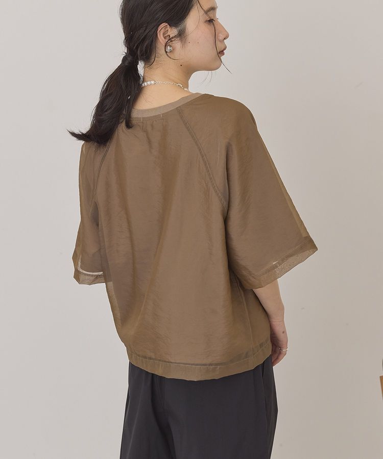 AMERICAN HOLIC「【接触冷感】シアーレイヤードプルオーバー」|Tシャツ・カットソー|