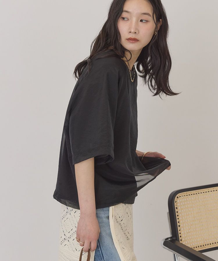 AMERICAN HOLIC「【接触冷感】シアーレイヤードプルオーバー」|Tシャツ・カットソー|