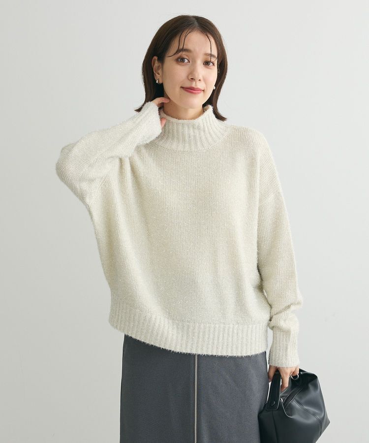 Green Parks「・Petit Fleur ラメタートルニット」|ニット・セーター|