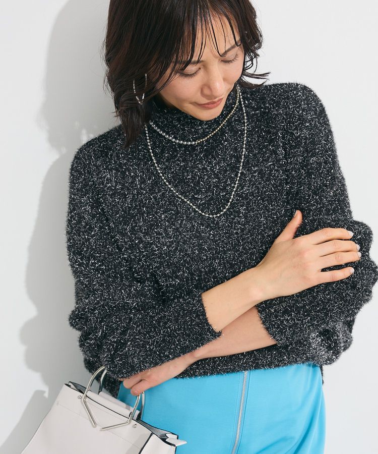 Green Parks「・Petit Fleur ラメタートルニット」|ニット・セーター|