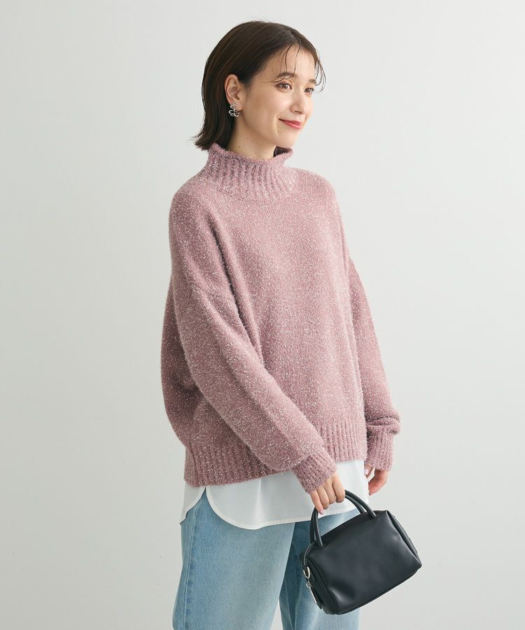 Green Parks「・Petit Fleur ラメタートルニット」|ニット・セーター|