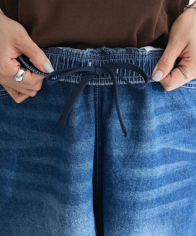 Green Parks「・DOUBLE FLAGS ワイドデニムハーフパンツ」|その他|