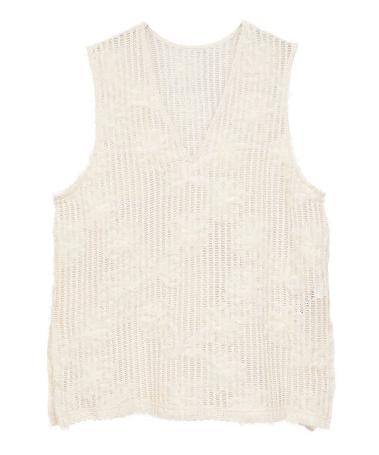 Green Parks「テープ刺繍レースベスト」|ベスト・ジレ|