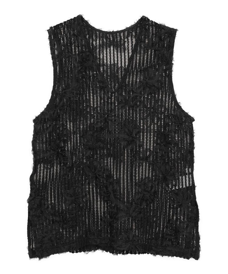 Green Parks「テープ刺繍レースベスト」|ベスト・ジレ|