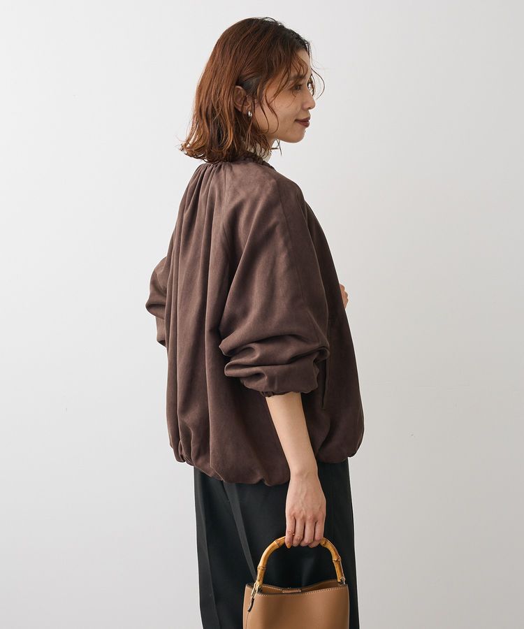 Green Parks「スウェードライクギャザーブルゾン」|ブルゾン・スタジャン|