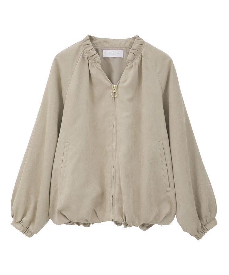 Green Parks「スウェードライクギャザーブルゾン」|ブルゾン・スタジャン|