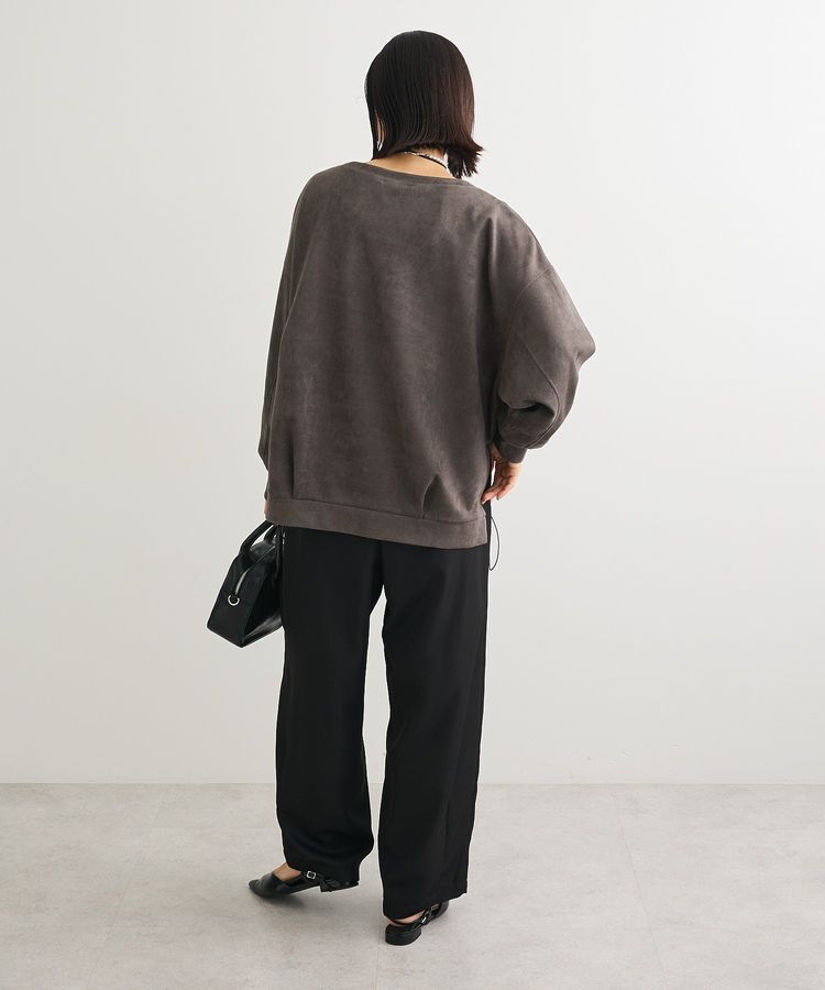 Green Parks「なめらかタッチスウェード調ドロストプルオーバー」|Tシャツ・カットソー|
