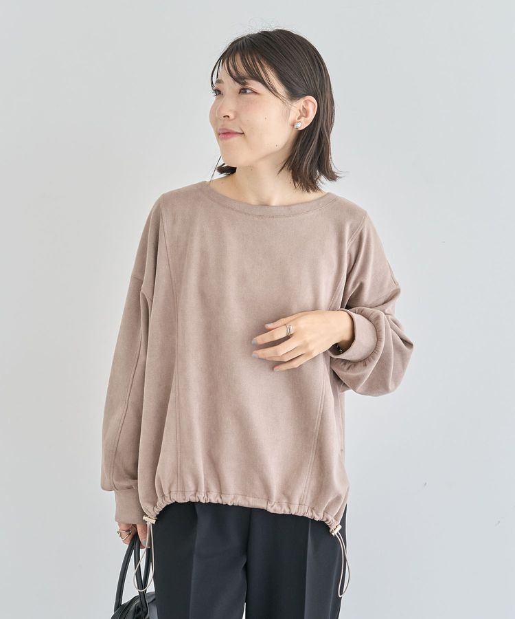 Green Parks「なめらかタッチスウェード調ドロストプルオーバー」|Tシャツ・カットソー|
