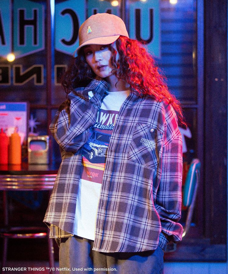 Green Parks「■STRANGER THINGS&times;MINNETONKA チェックシャツ」|シャツ・ブラウス|Beige