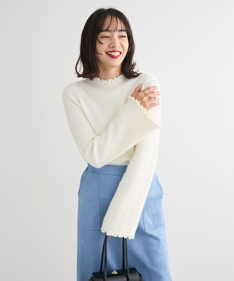 Green Parks「・swing by ウラシャギーフレアスリーブニット」|ニット・セーター|