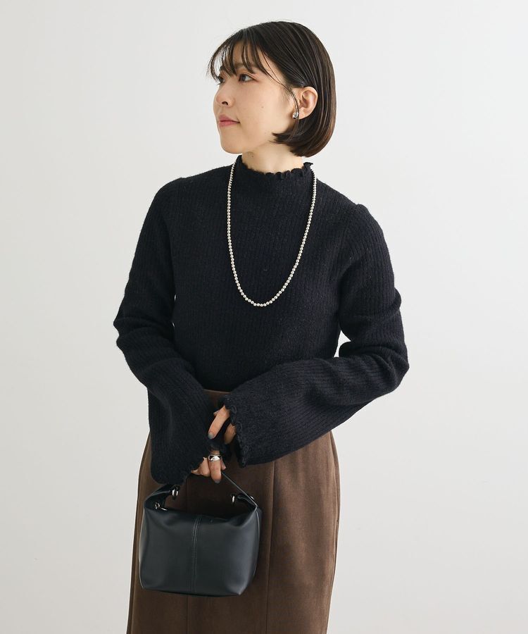 Green Parks「・swing by ウラシャギーフレアスリーブニット」|ニット・セーター|