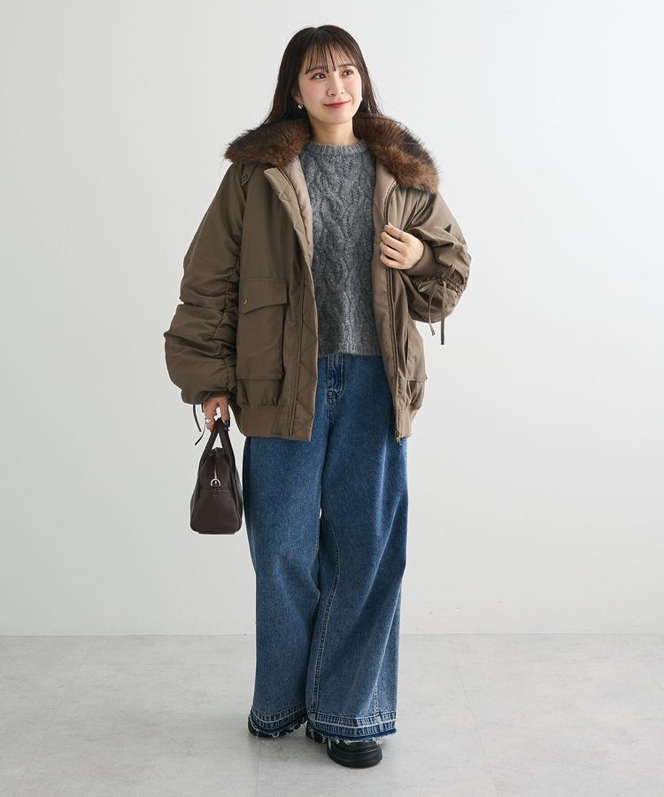 Green Parks「ふわふわケーブルニットプルオーバー」|ニット・セーター|