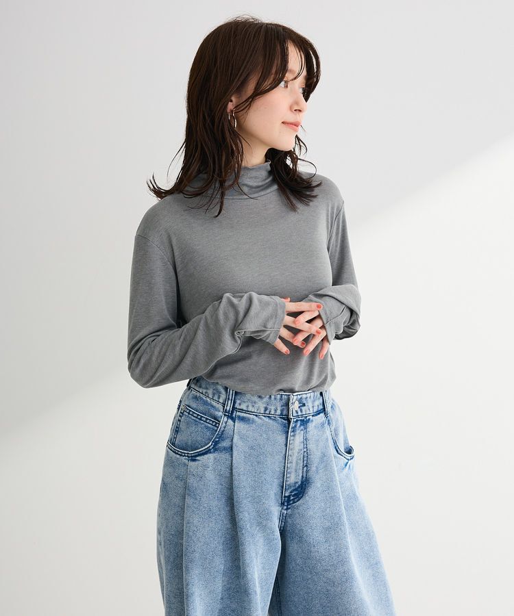 Green Parks「シアーリブタートルプルオーバー」|インナー|