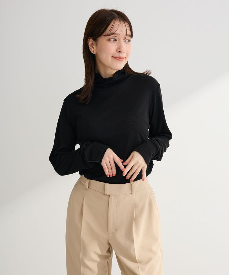 Green Parks「シアーリブタートルプルオーバー」|インナー|