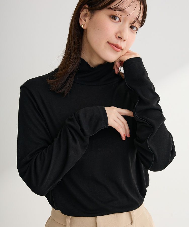 Green Parks「シアーリブタートルプルオーバー」|インナー|