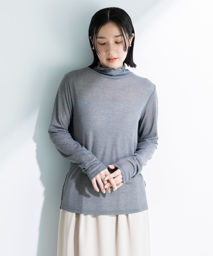 Green Parks「シアーリブタートルプルオーバー」|インナー|
