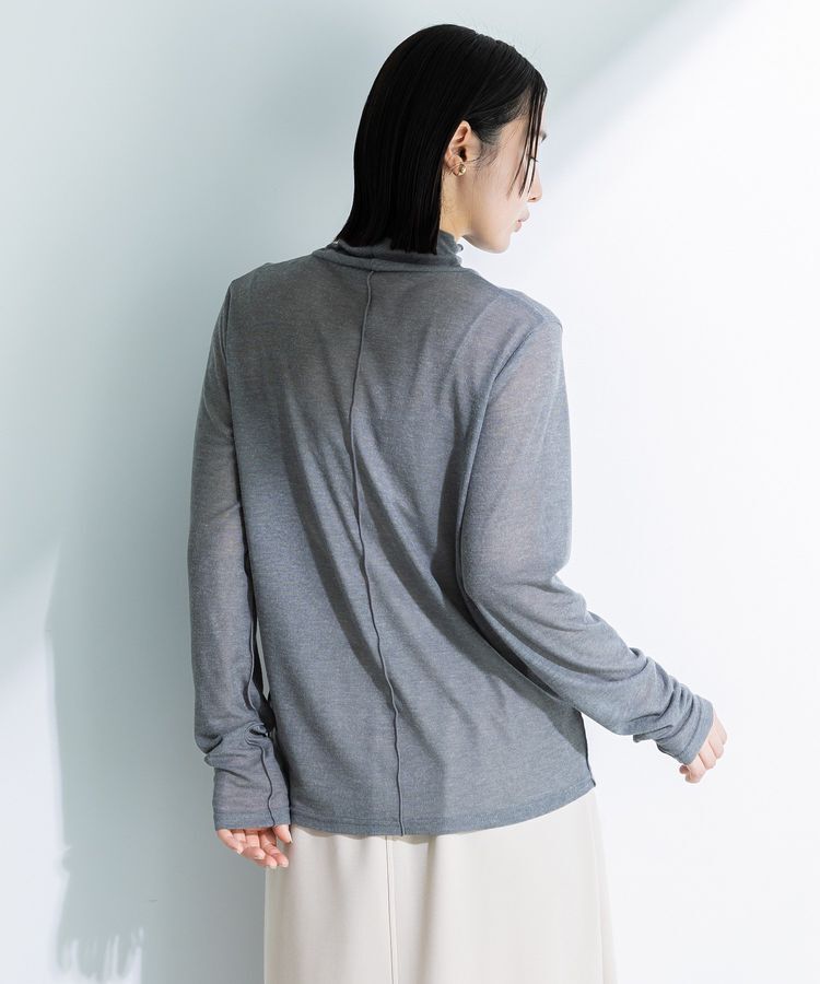 Green Parks「シアーリブタートルプルオーバー」|インナー|