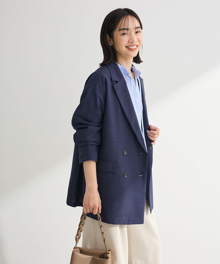 Green Parks「オーバーサイズW釦ライトジャケット」|テーラードジャケット|