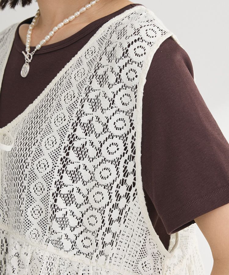 Green Parks「レースベスト」|ベスト・ジレ|