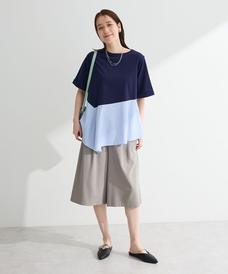 Green Parks「華やぎカットソー(アシメヘム)」|Tシャツ・カットソー|