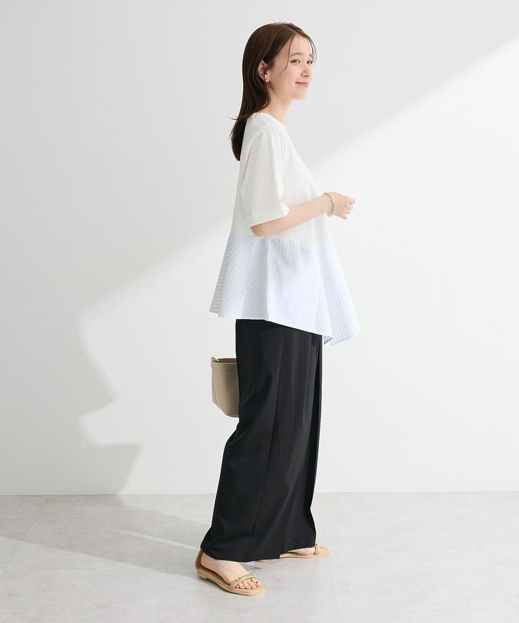 Green Parks「華やぎカットソー(アシメヘム)」|Tシャツ・カットソー|