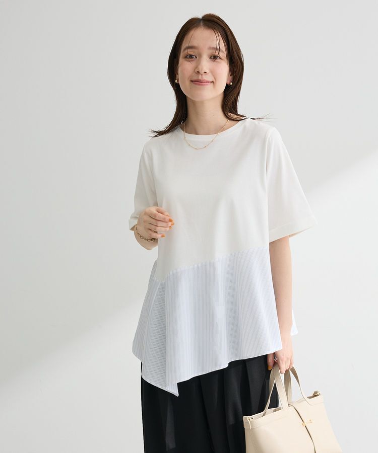 Green Parks「華やぎカットソー(アシメヘム)」|Tシャツ・カットソー|