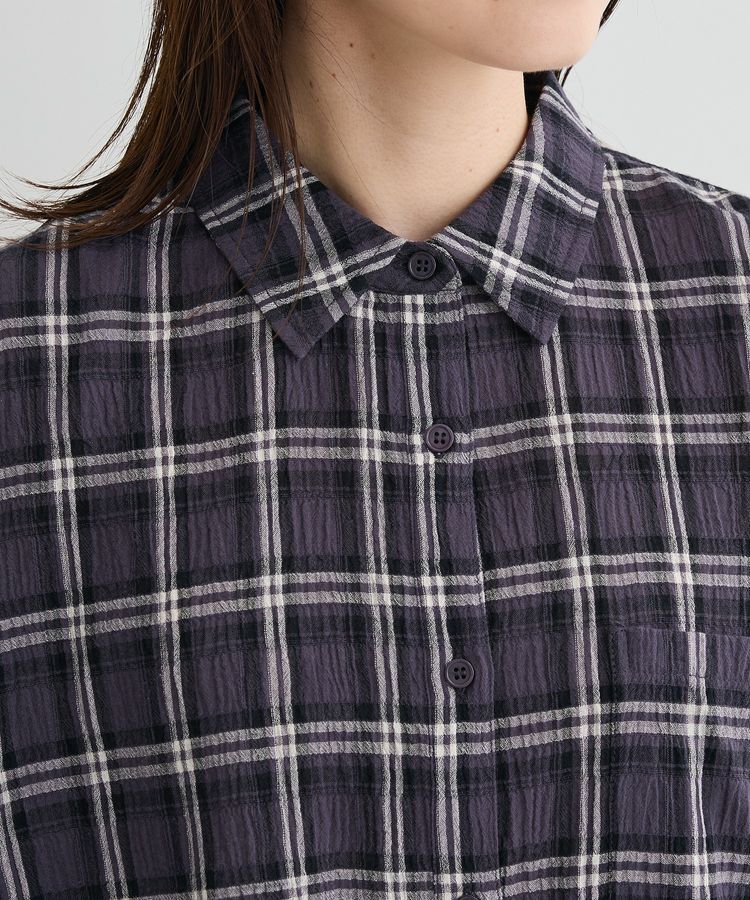 Green Parks「スカーフ付チェックシャツ」|シャツ・ブラウス|