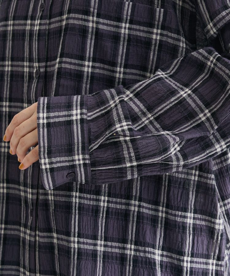 Green Parks「スカーフ付チェックシャツ」|シャツ・ブラウス|
