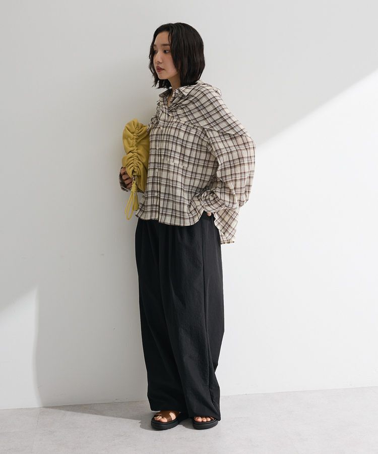 Green Parks「スカーフ付チェックシャツ」|シャツ・ブラウス|