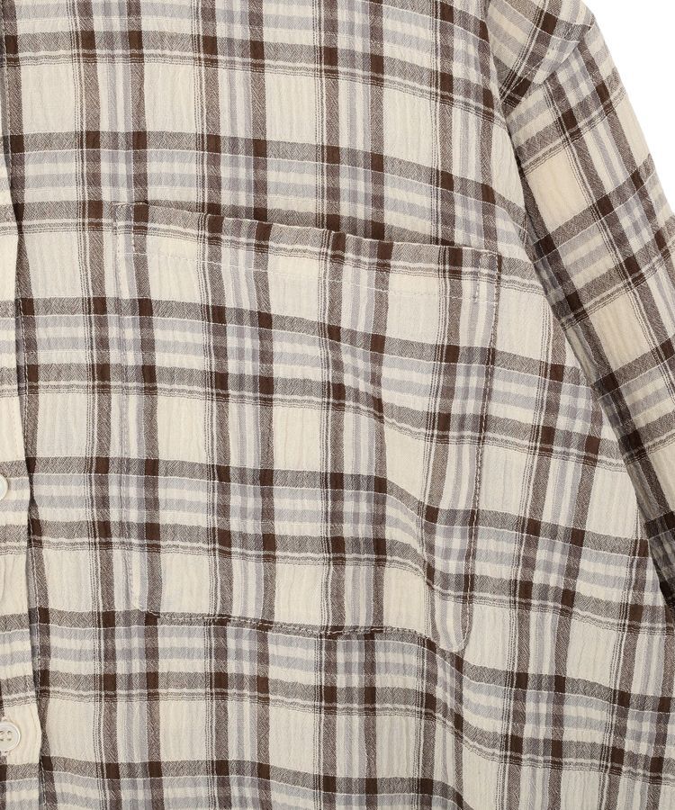 Green Parks「スカーフ付チェックシャツ」|シャツ・ブラウス|