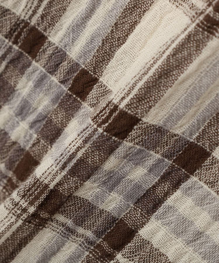 Green Parks「スカーフ付チェックシャツ」|シャツ・ブラウス|